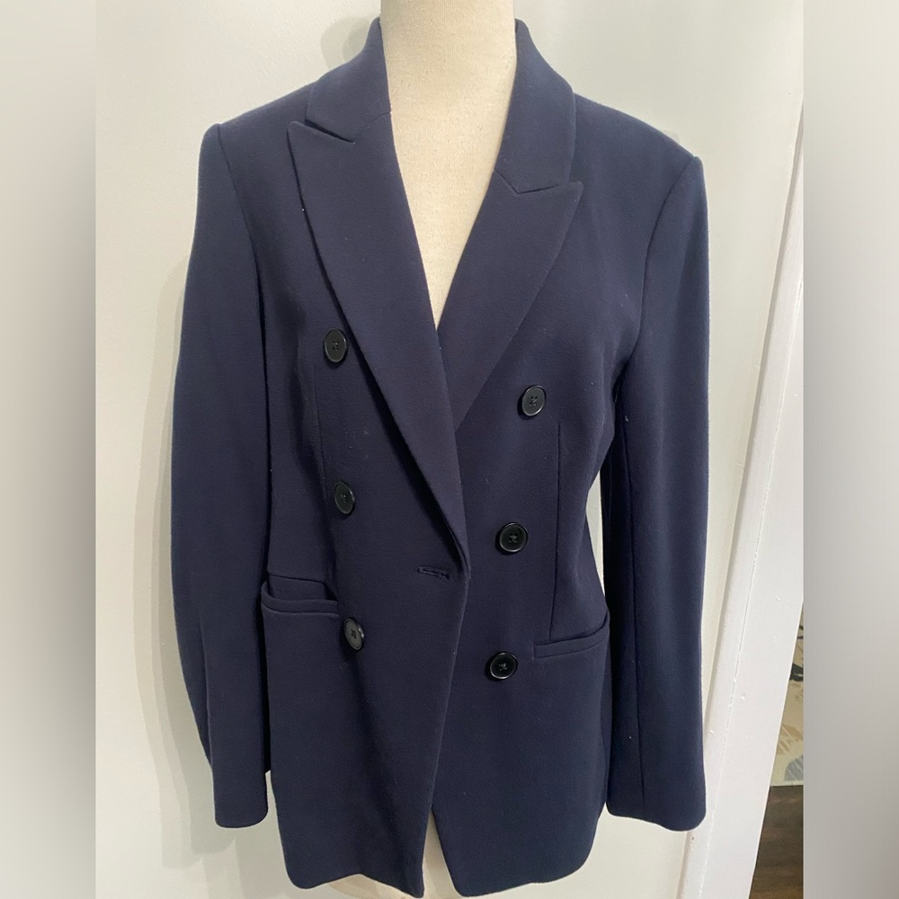 EXPRESs Women's Navy Double-Breasted Blazer - Size M